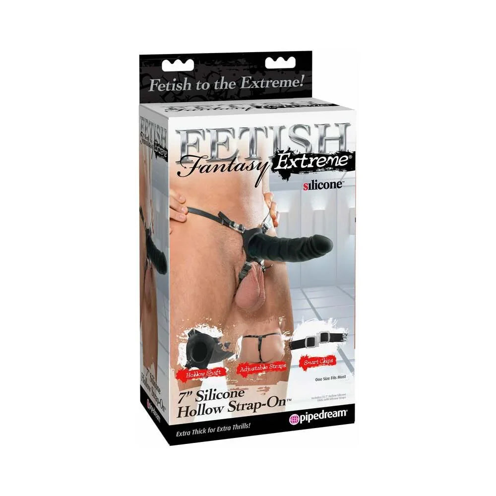 Pipedream Fetish Fantasy Extreme Adjustable 7 in. Silicone Hollow Strap-On - Buy At Luxury Toy X - Free 3-Day Shipping