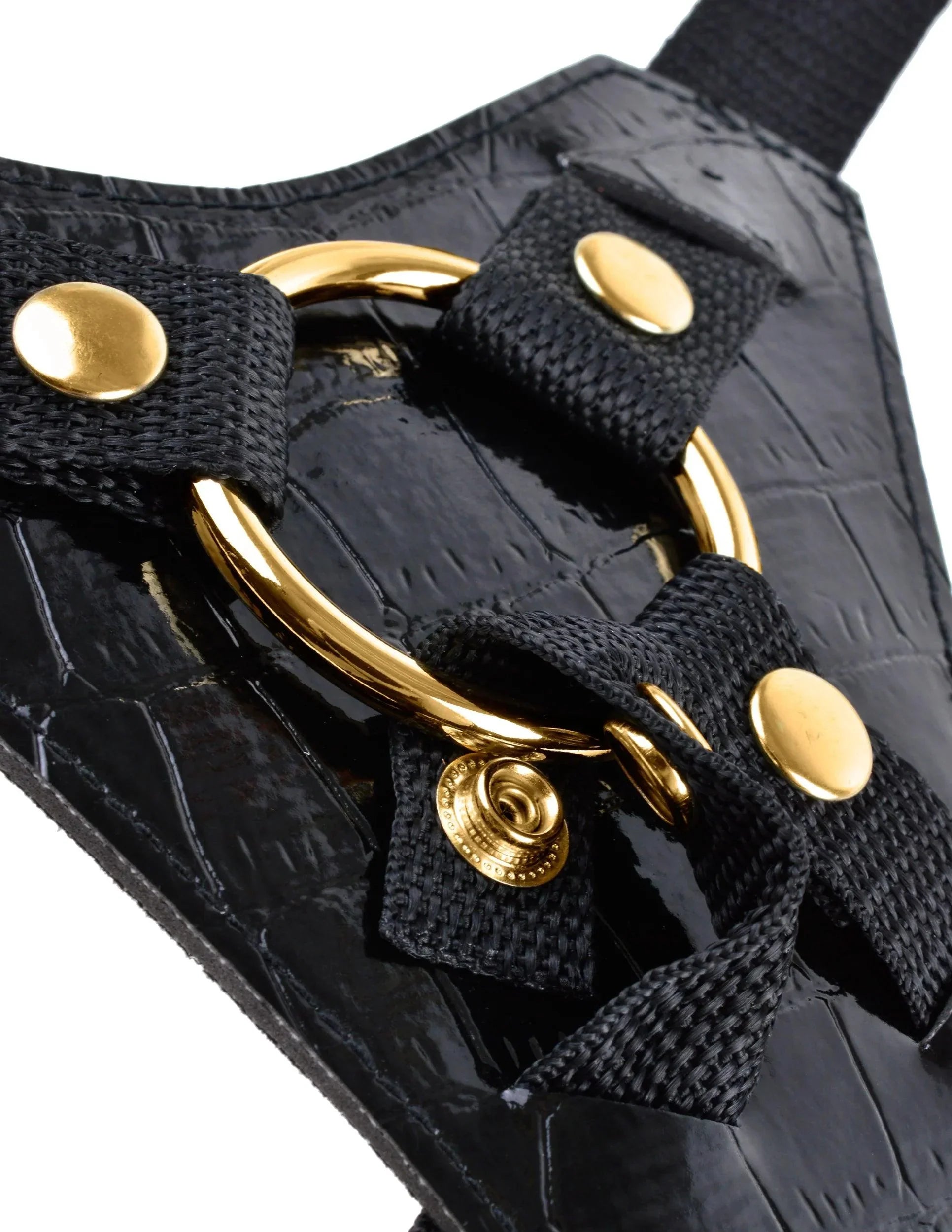 Pipedream Fetish Fantasy Gold Designer Strap-On With 7 in. Dildo - Buy At Luxury Toy X - Free 3-Day Shipping