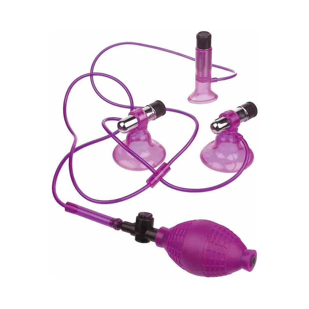 Pipedream Fetish Fantasy Series 6-Piece Vibrating Triple Suckers Kit - Buy At Luxury Toy X - Free 3-Day Shipping