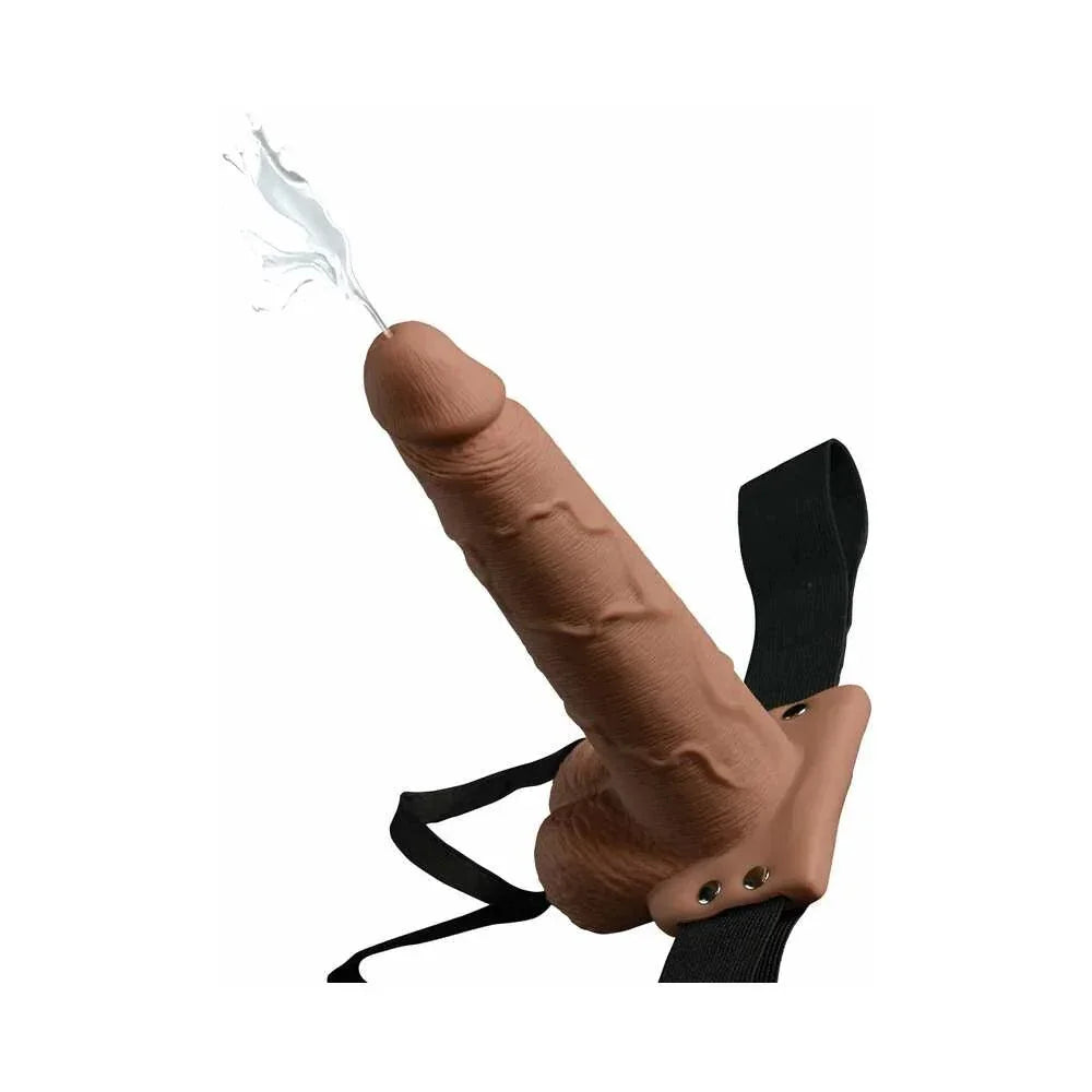 Pipedream Fetish Fantasy Series 7.5 in. Hollow Squirting Strap-On With Balls - Buy At Luxury Toy X - Free 3-Day Shipping