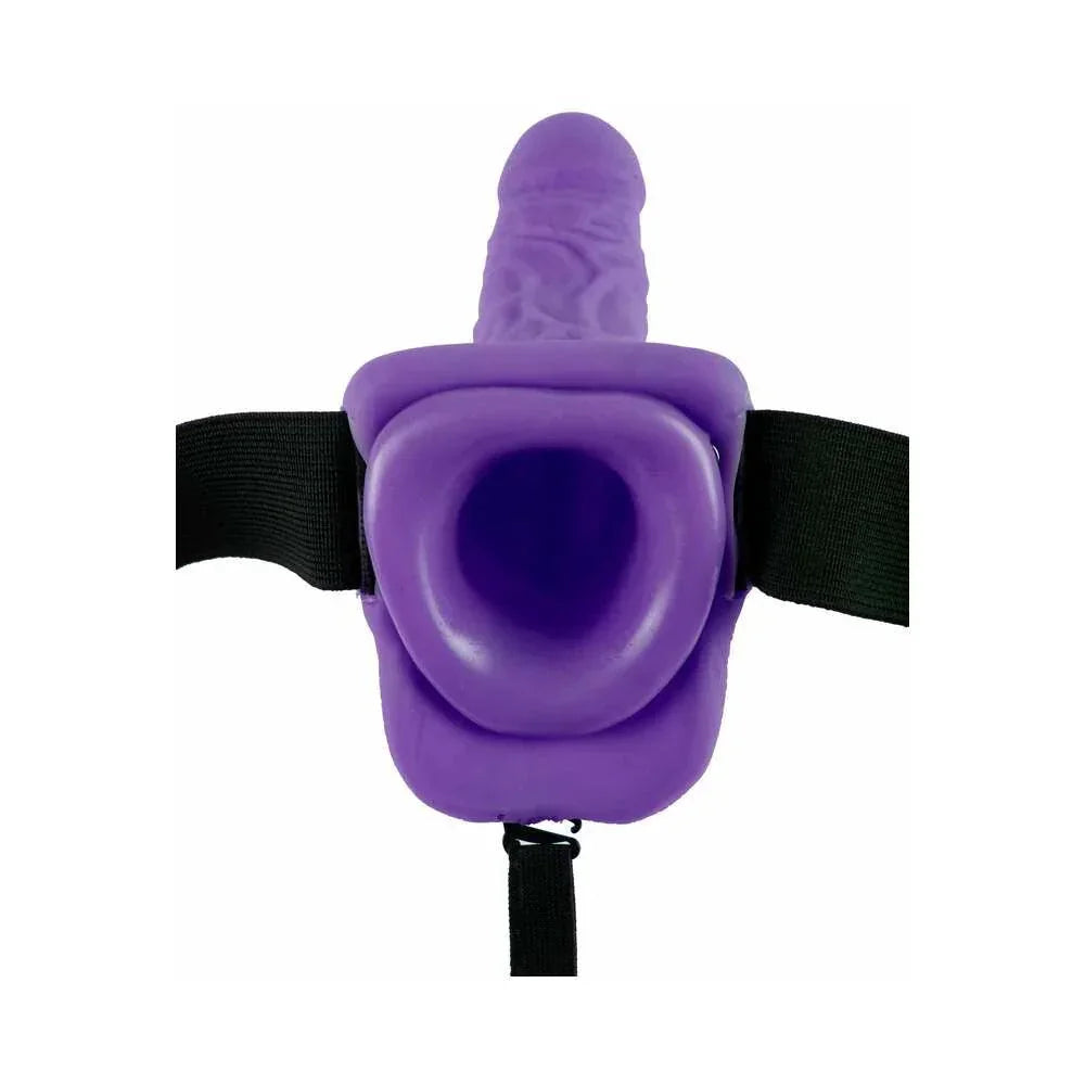 Pipedream Fetish Fantasy Series 7 in. Vibrating Hollow Strap-On with Balls - Buy At Luxury Toy X - Free 3-Day Shipping