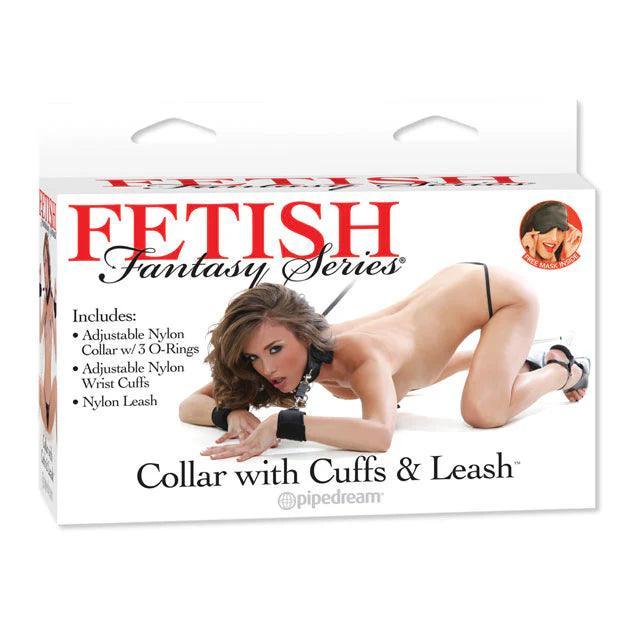 Pipedream Fetish Fantasy Series Adjustable Collar With Cuffs & Leash - Buy At Luxury Toy X - Free 3-Day Shipping