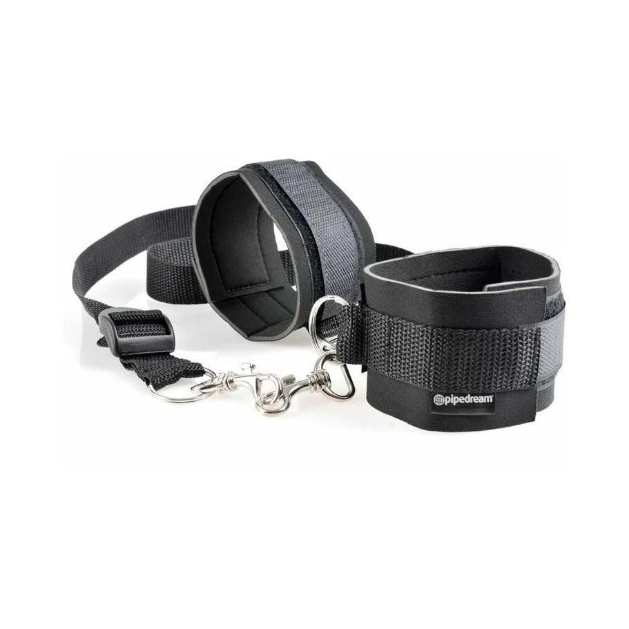 Pipedream Fetish Fantasy Series Adjustable Cuff & Tether Set Black - Buy At Luxury Toy X - Free 3-Day Shipping