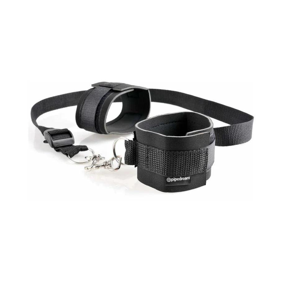 Pipedream Fetish Fantasy Series Adjustable Cuff & Tether Set Black - Buy At Luxury Toy X - Free 3-Day Shipping