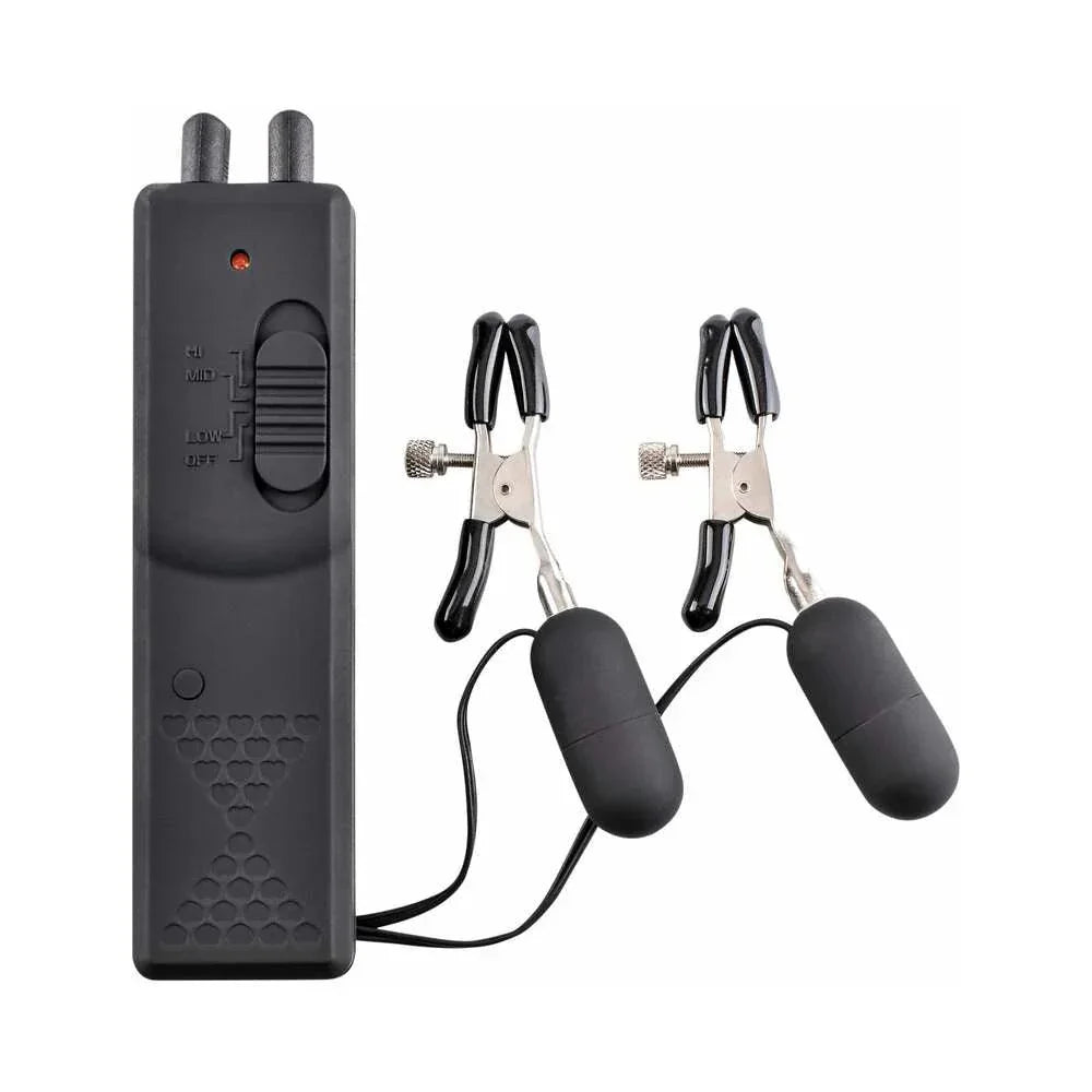 Pipedream Fetish Fantasy Series Adjustable Vibrating Nipple Clamps - Buy At Luxury Toy X - Free 3-Day Shipping