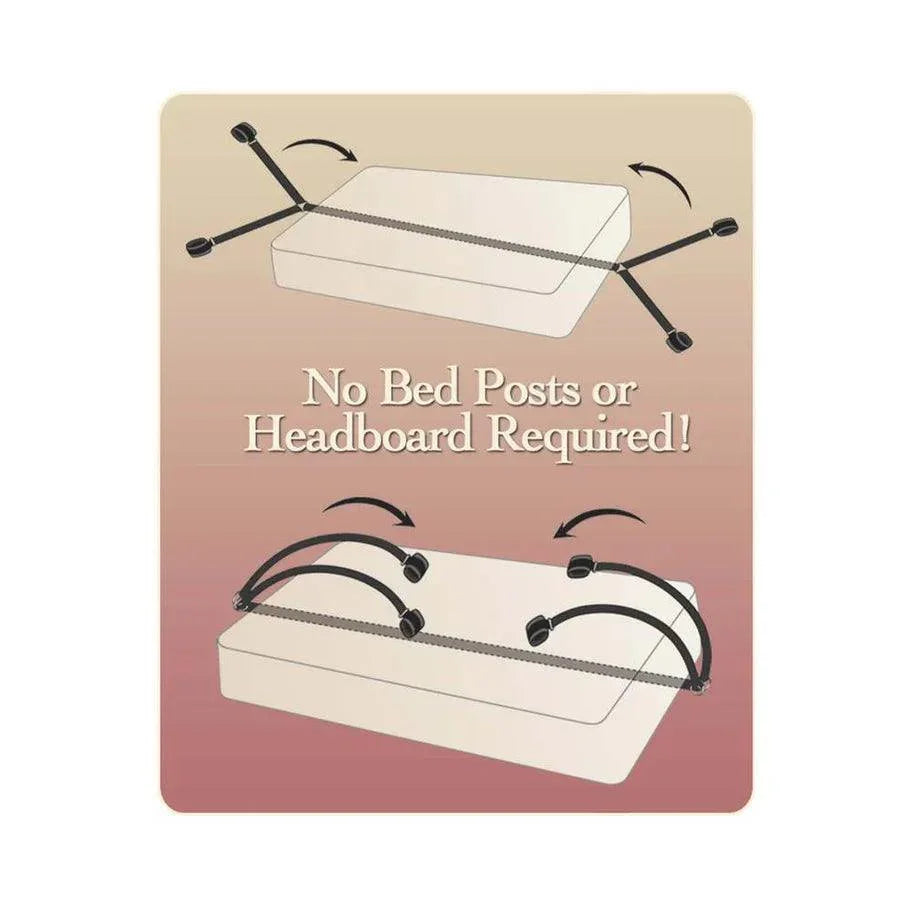 Pipedream Fetish Fantasy Series Bed Bindings Restraint Kit Black - Buy At Luxury Toy X - Free 3-Day Shipping