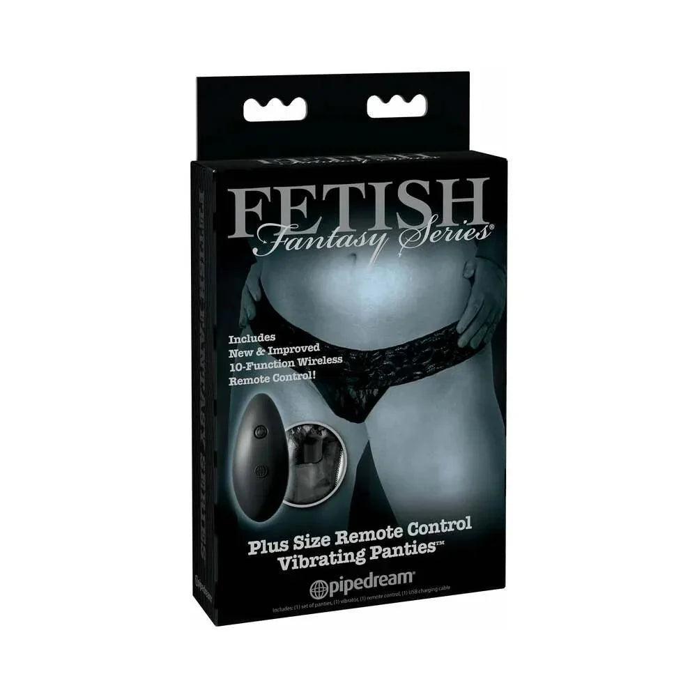 Pipedream Fetish Fantasy Series Limited Edition Plus Size Remote Control Vibrating Panties - Buy At Luxury Toy X - Free 3-Day Shipping