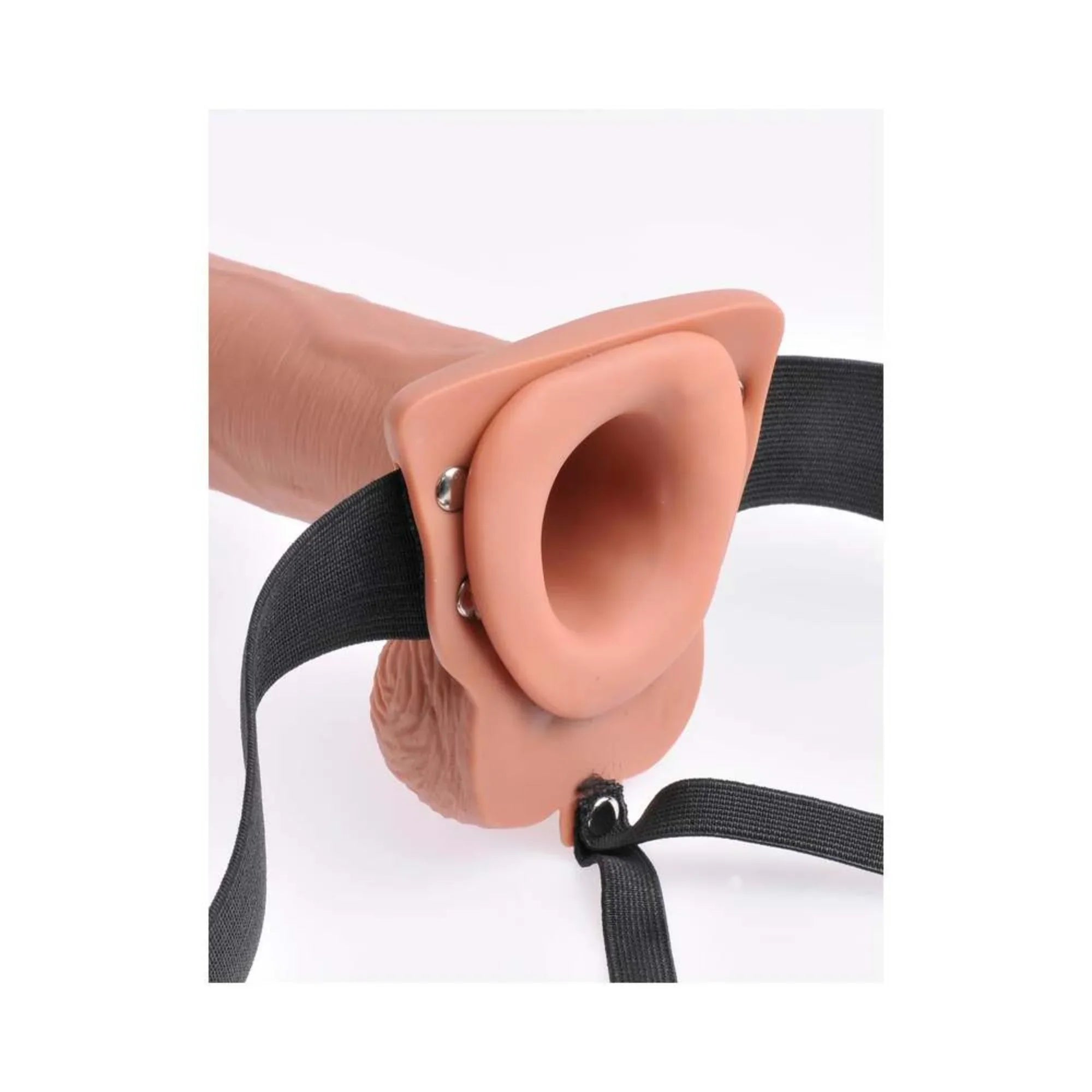 Pipedream Fetish Fantasy Series Vibrating 10 in. Hollow Strap-On With Balls - Buy At Luxury Toy X - Free 3-Day Shipping
