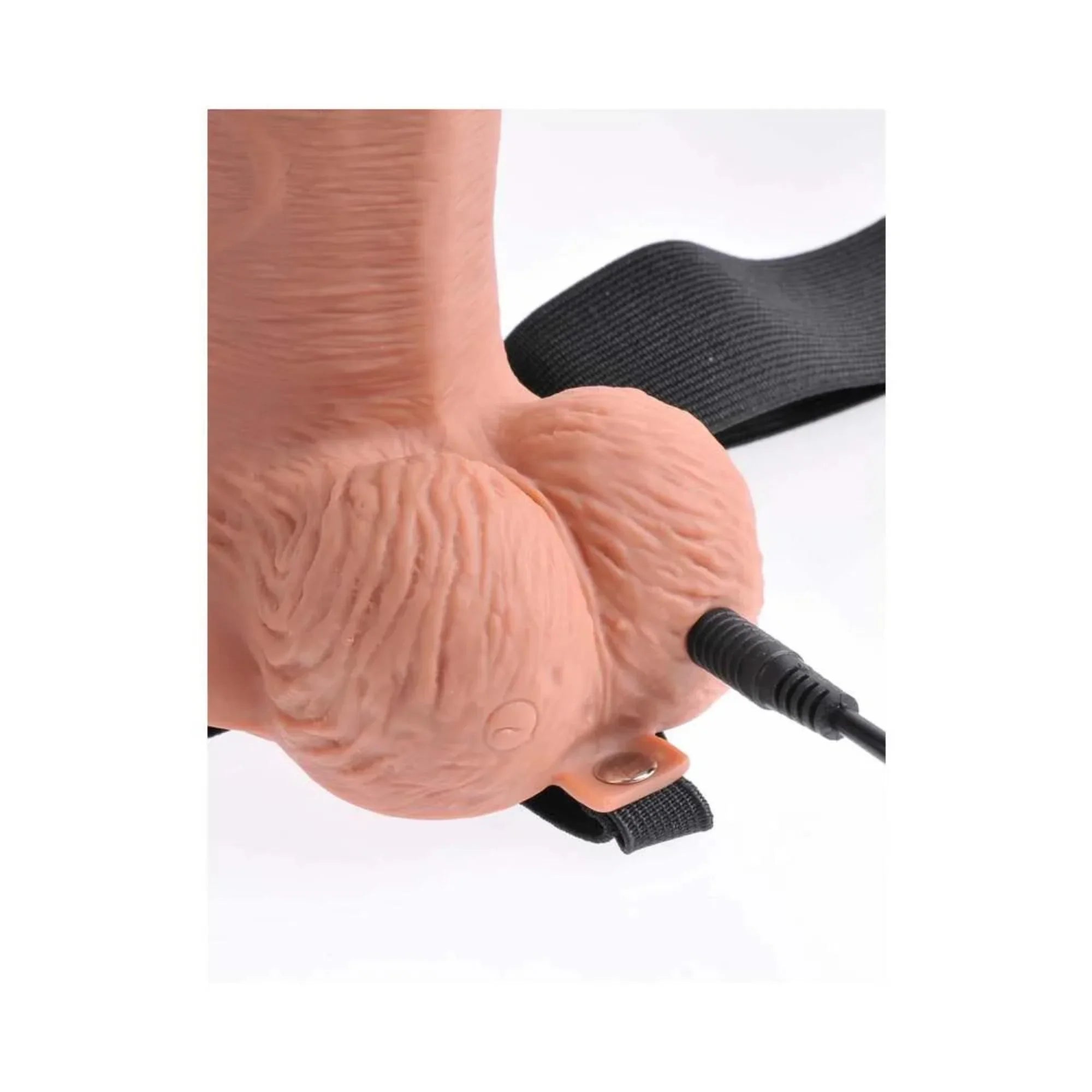 Pipedream Fetish Fantasy Series Vibrating 10 in. Hollow Strap-On With Balls - Buy At Luxury Toy X - Free 3-Day Shipping