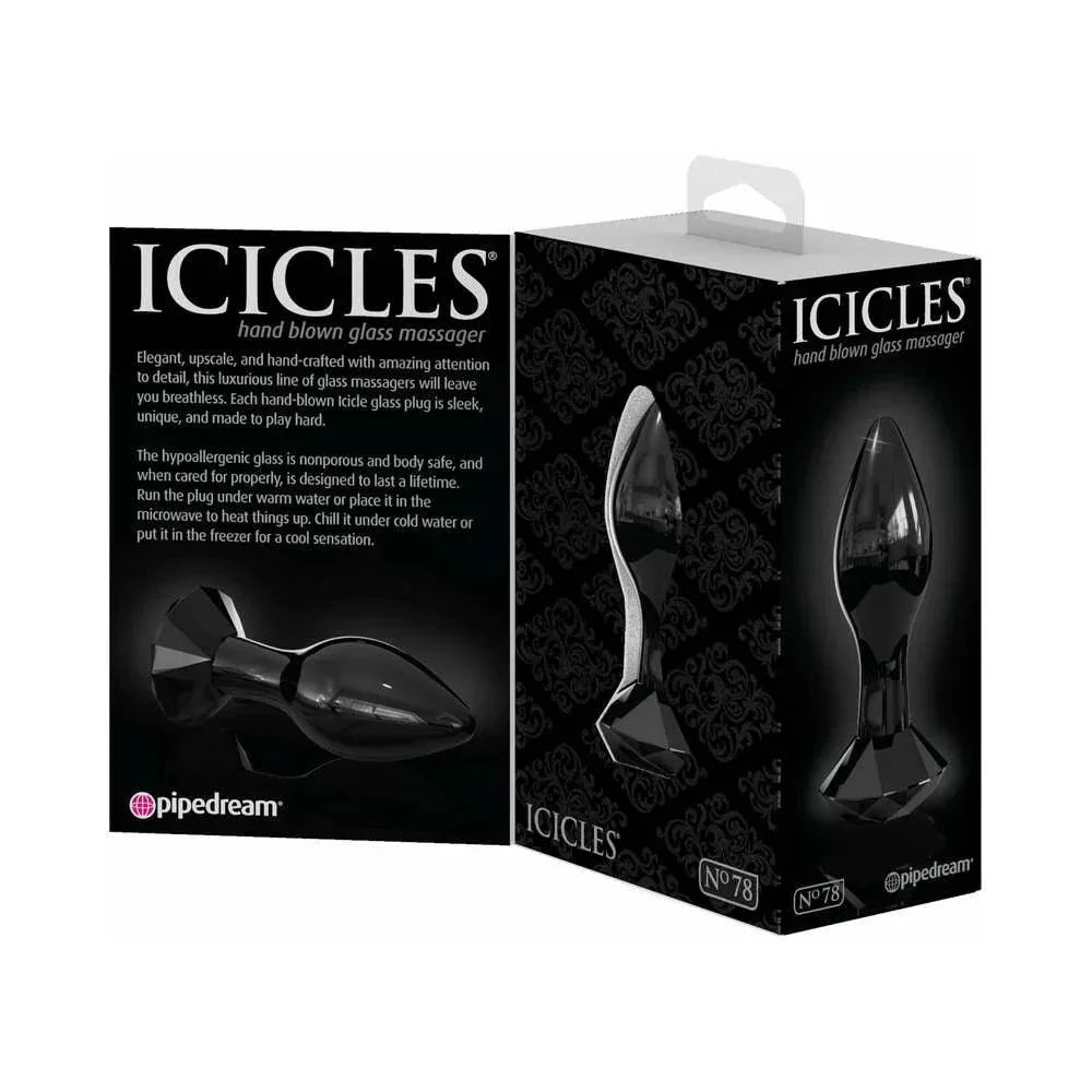 Pipedream Icicles No. 78 Glass Anal Plug With Faceted Base - Buy At Luxury Toy X - Free 3-Day Shipping