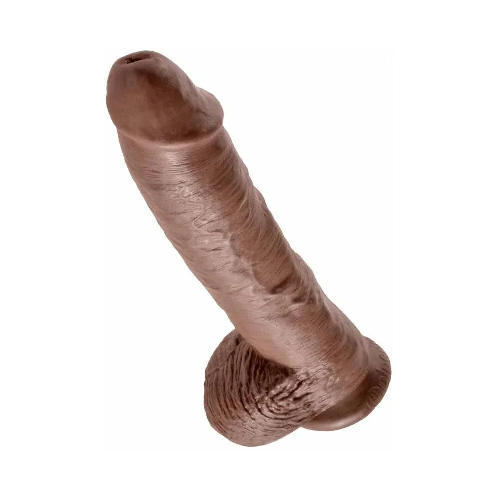 Pipedream King Cock 10 in. Cock With Balls Realistic Suction Cup Dildo - Buy At Luxury Toy X - Free 3-Day Shipping