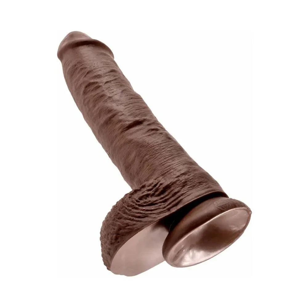 Pipedream King Cock 10 in. Cock With Balls Realistic Suction Cup Dildo - Buy At Luxury Toy X - Free 3-Day Shipping