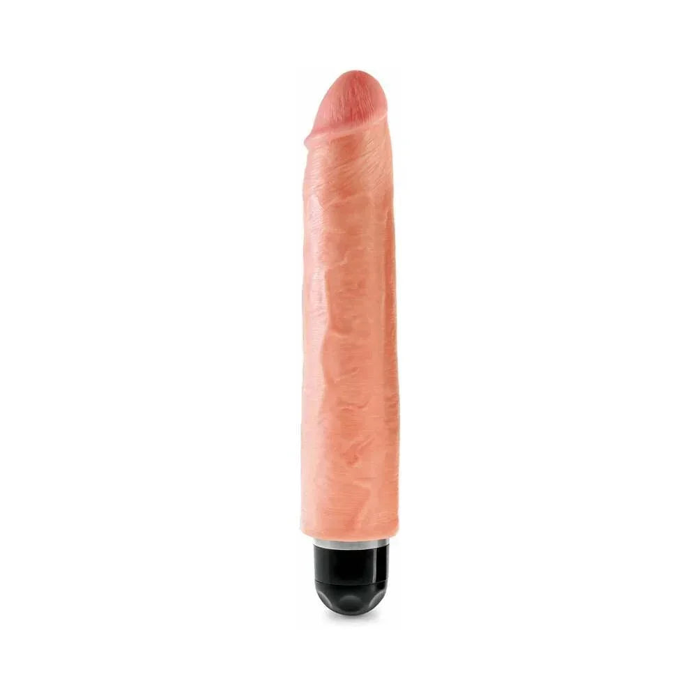 Pipedream King Cock 10 in. Vibrating Stiffy Realistic Dildo - Buy At Luxury Toy X - Free 3-Day Shipping