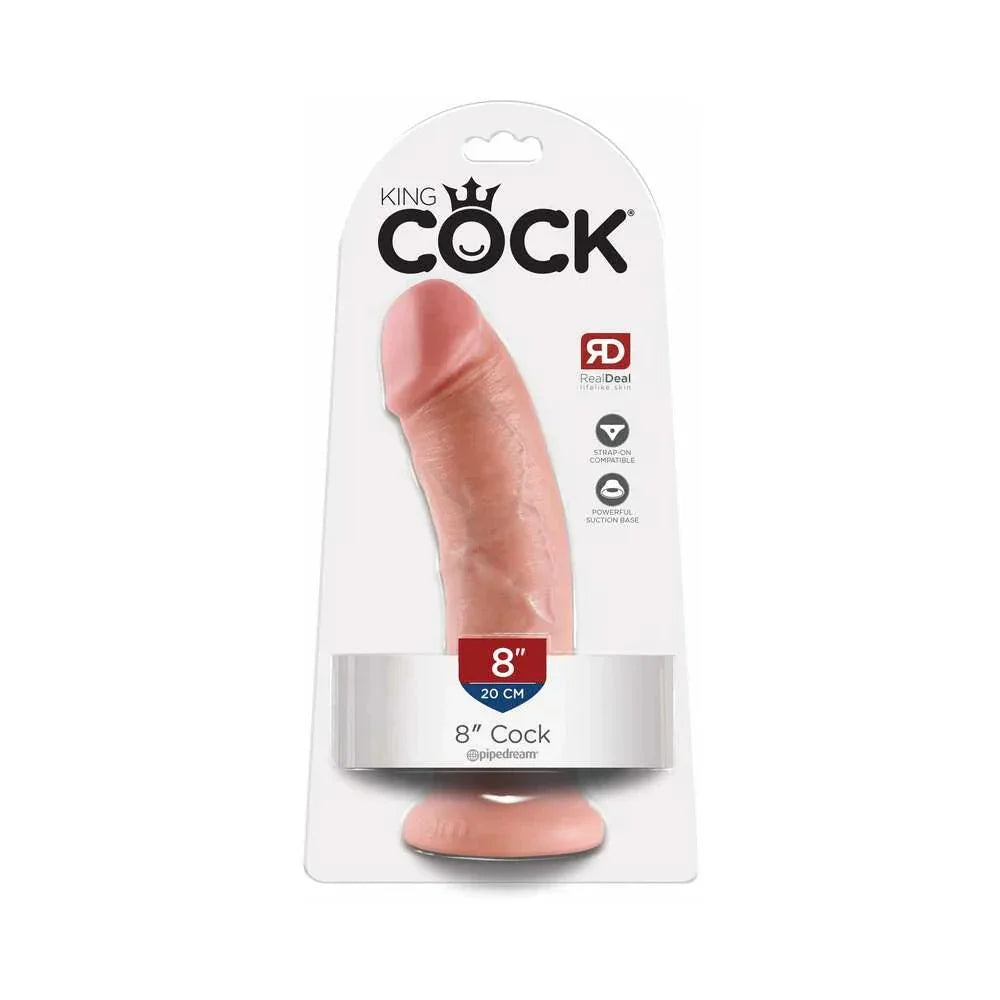 Pipedream King Cock 8 in. Cock Realistic Dildo With Suction Cup - Buy At Luxury Toy X - Free 3-Day Shipping