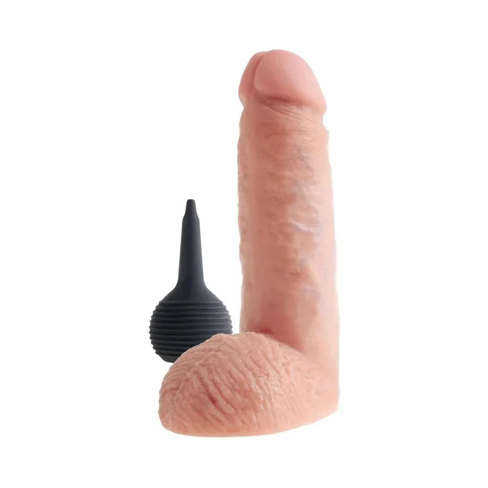 Pipedream King Cock 8 in. Squirting Cock With Balls Realistic Dildo - Buy At Luxury Toy X - Free 3-Day Shipping