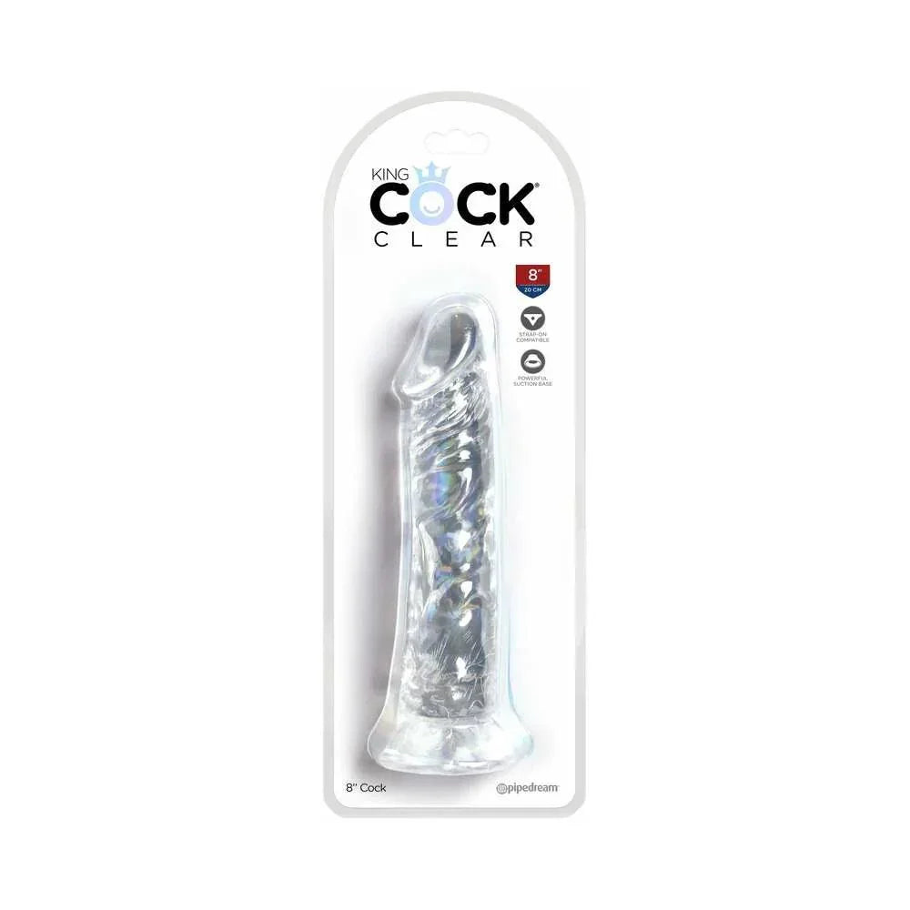 Pipedream King Cock Clear 8in Dildo - Buy At Luxury Toy X - Free 3-Day Shipping