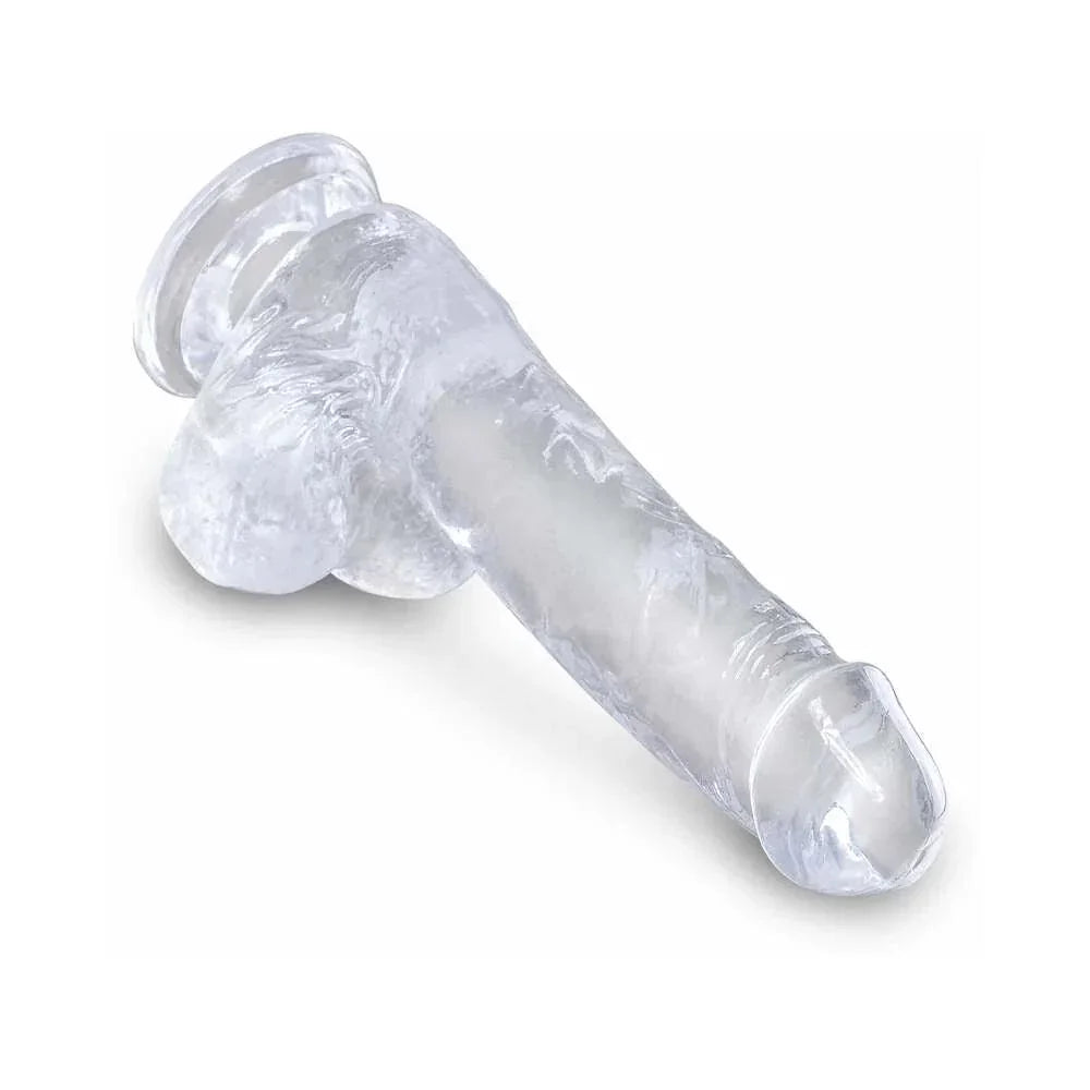 Pipedream King Cock Clear Dildo with Balls 6in - Buy At Luxury Toy X - Free 3-Day Shipping