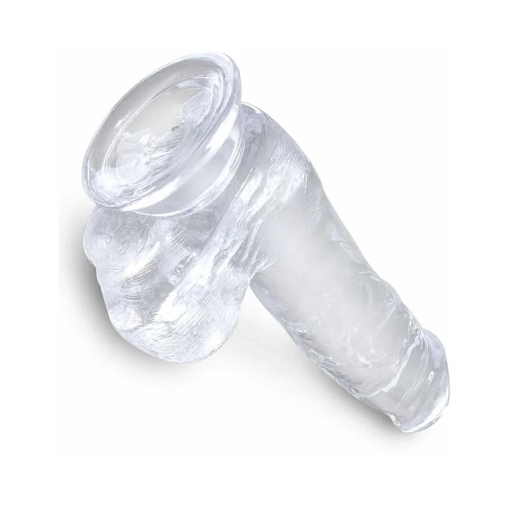 Pipedream King Cock Clear Dildo with Balls 6in - Buy At Luxury Toy X - Free 3-Day Shipping