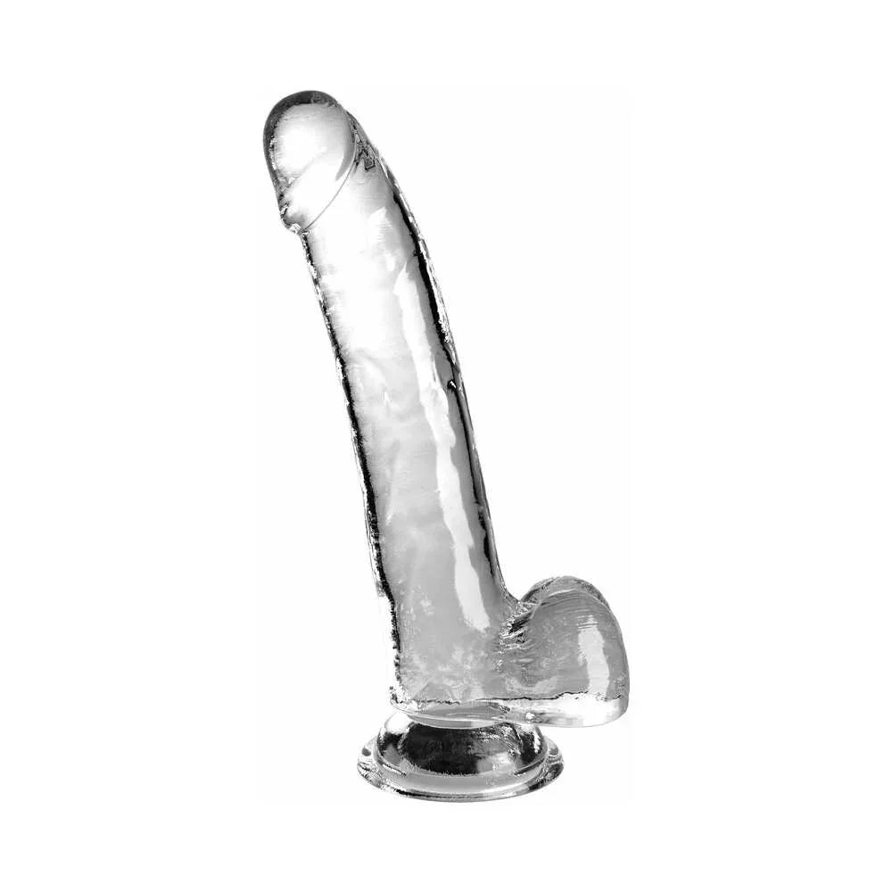 Pipedream King Cock Clear Dildo with Balls 9in Pipedream King Cock Clear Dildo with Balls 9in