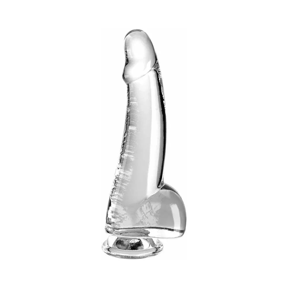 Pipedream King Cock Clear with Balls 7.5in Clear - Buy At Luxury Toy X - Free 3-Day Shipping