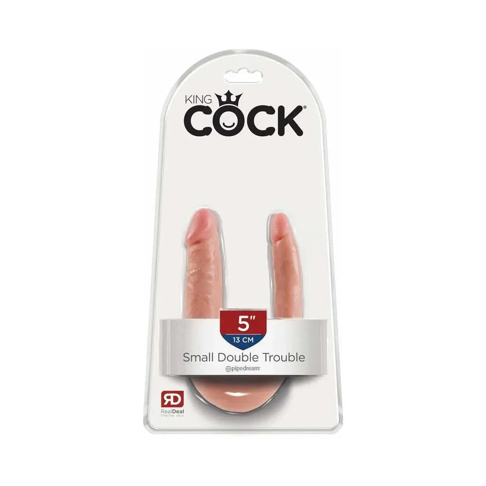 Pipedream King Cock Double Trouble Realistic Dual-Ended Dildo - Buy At Luxury Toy X - Free 3-Day Shipping