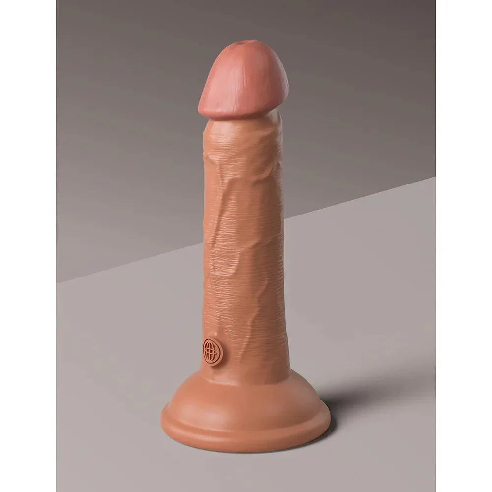 Pipedream King Cock Elite 6 in. Vibrating Realistic Dildo With Suction Cup - Buy At Luxury Toy X - Free 3-Day Shipping