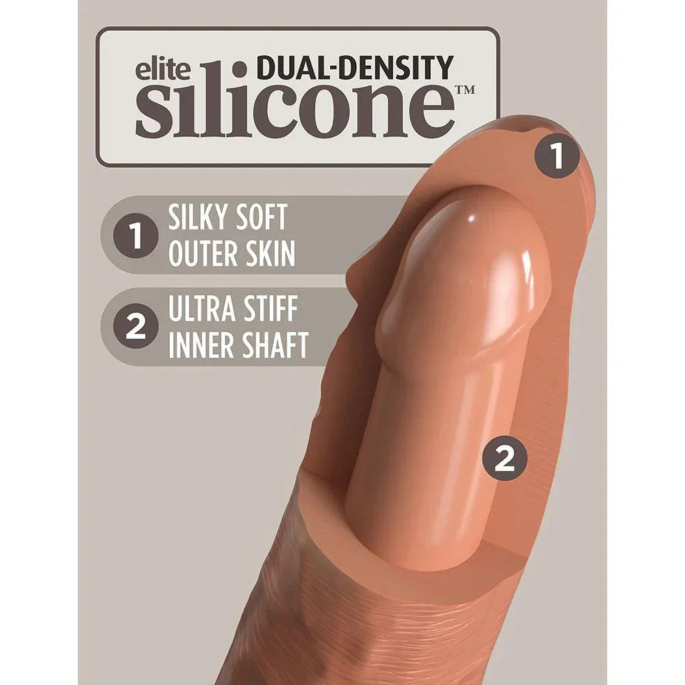 Pipedream King Cock Elite 6 in. Vibrating Realistic Dildo With Suction Cup - Buy At Luxury Toy X - Free 3-Day Shipping
