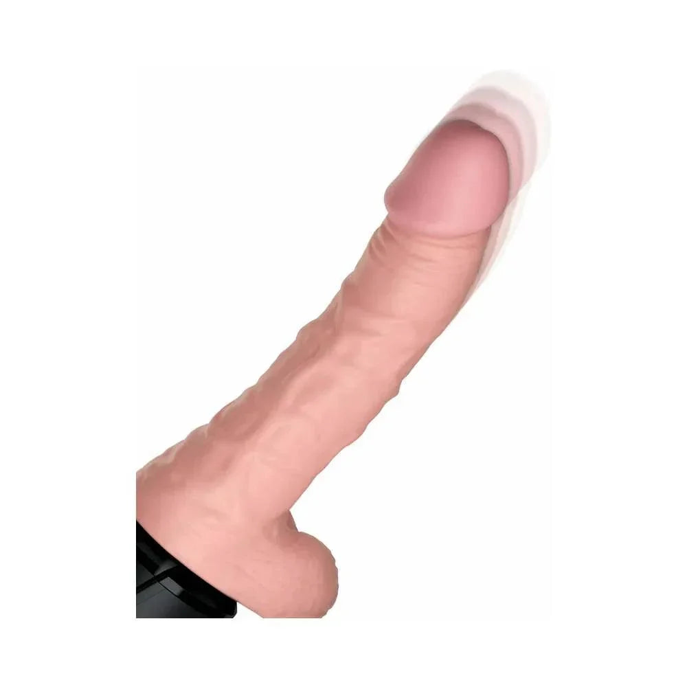 Pipedream King Cock Plus 6.5 in. Thrusting Cock With Balls Rechargeable Realistic Vibrator - Buy At Luxury Toy X - Free 3-Day Shipping
