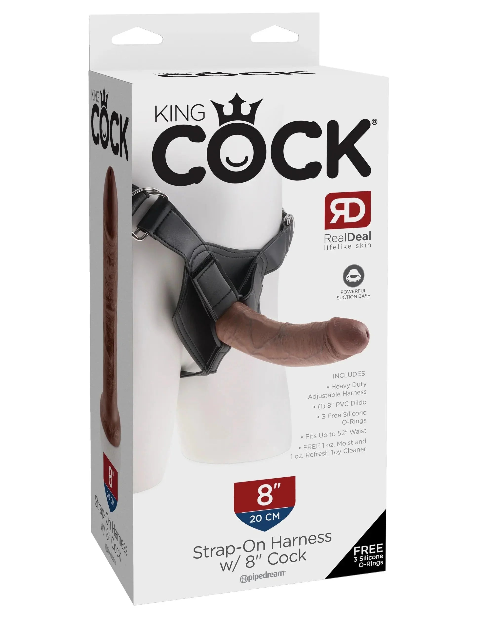 Pipedream King Cock Strap-on Harness With 8 in. Dildo - Buy At Luxury Toy X - Free 3-Day Shipping