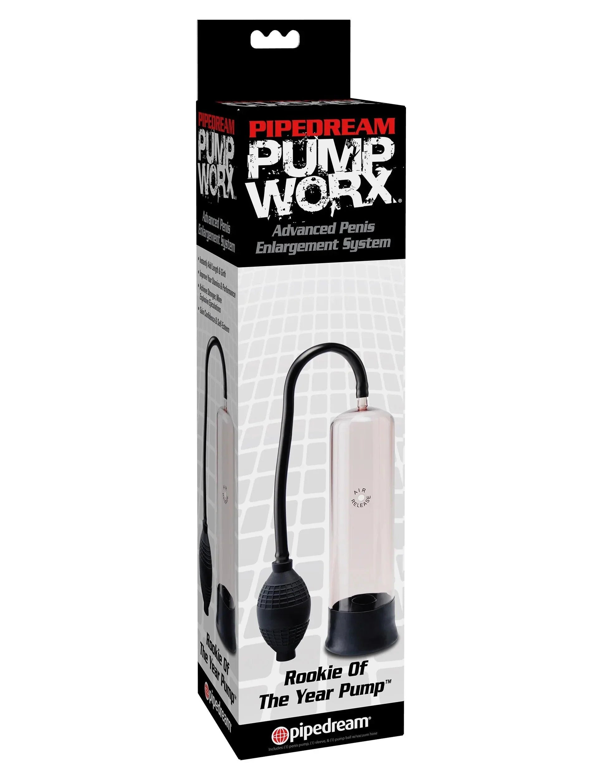 Pipedream Pump Worx Rookie Of The Year Pump Advanced Penis Enlargement System - Buy At Luxury Toy X - Free 3-Day Shipping