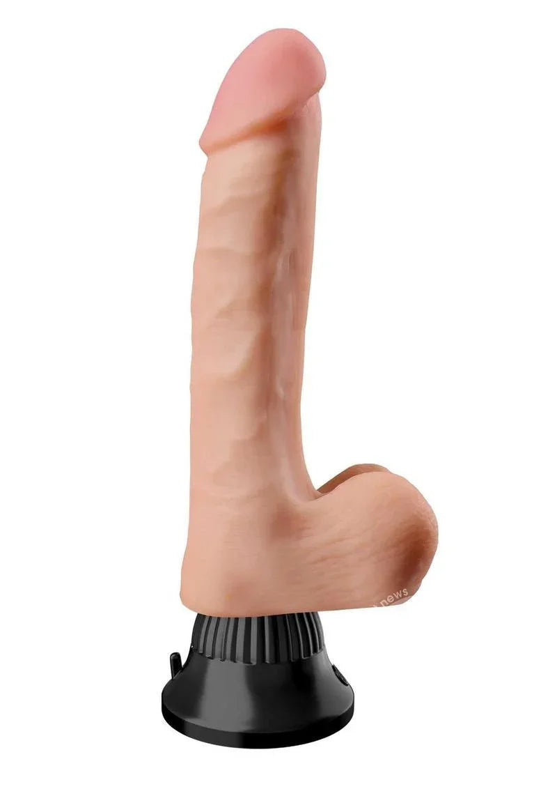 Pipedream Real Feel Deluxe No. 1 Realistic 6.5 in. Vibrating Dildo With Balls and Suction Cup - Buy At Luxury Toy X - Free 3-Day Shipping