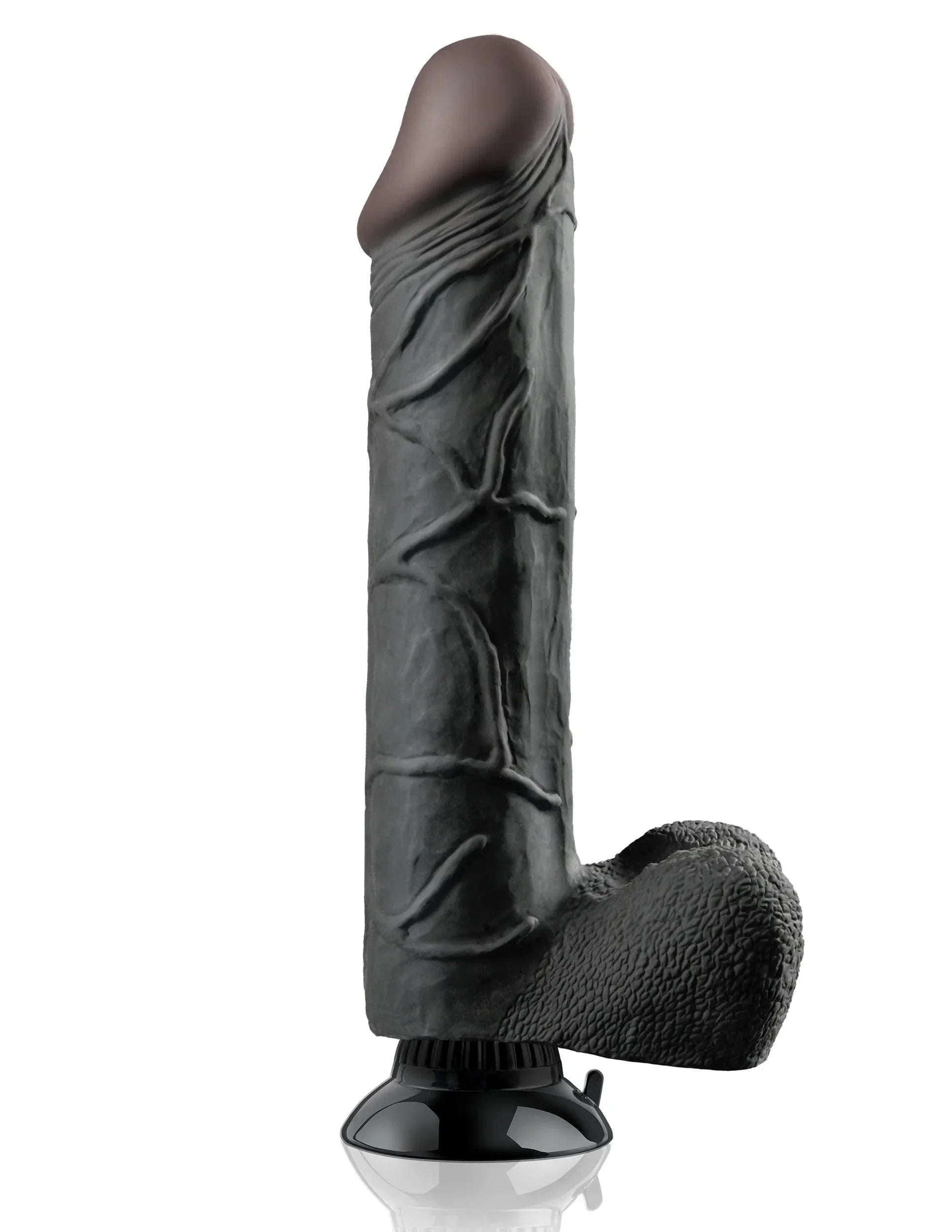 Pipedream Real Feel Deluxe No. 12 Realistic 12 in. Vibrating Dildo With Balls and Suction Cup - Buy At Luxury Toy X - Free 3-Day Shipping