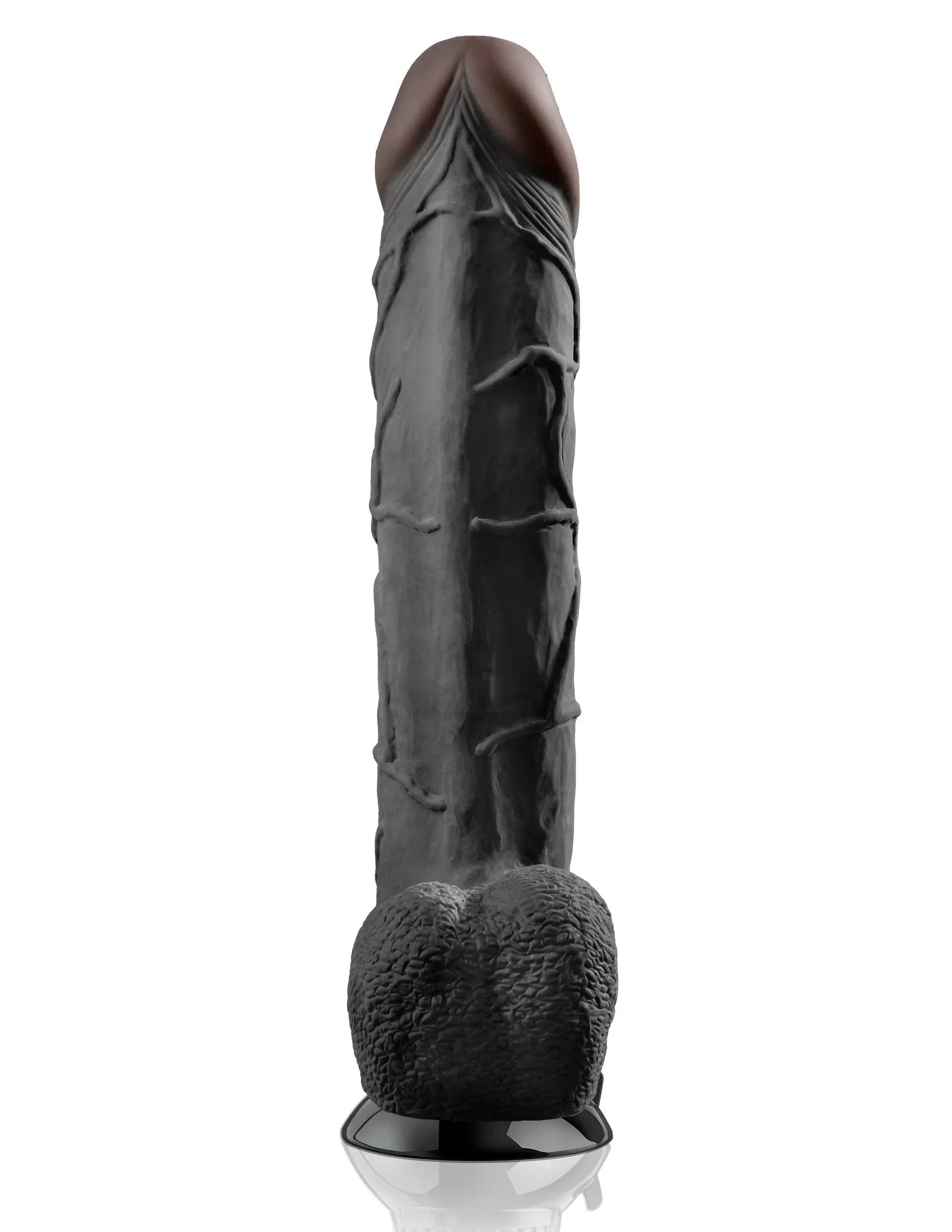 Pipedream Real Feel Deluxe No. 12 Realistic 12 in. Vibrating Dildo With Balls and Suction Cup - Buy At Luxury Toy X - Free 3-Day Shipping