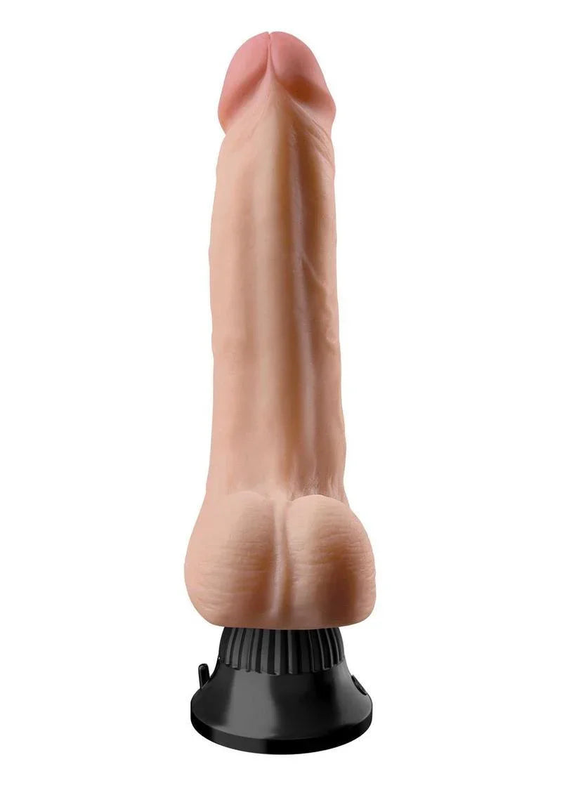 Pipedream Real Feel Deluxe No. 4 Realistic 7.5 in. Vibrating Dildo With Balls and Suction Cup - Buy At Luxury Toy X - Free 3-Day Shipping