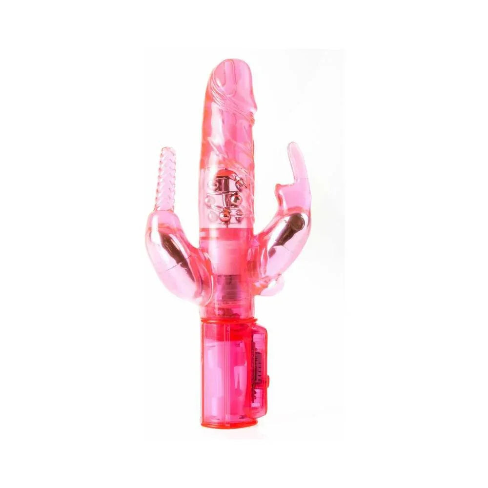 Pipedream Total Ecstasy Triple Stimulator Vibe Dual-Entry Rabbit Vibrator - Buy At Luxury Toy X - Free 3-Day Shipping