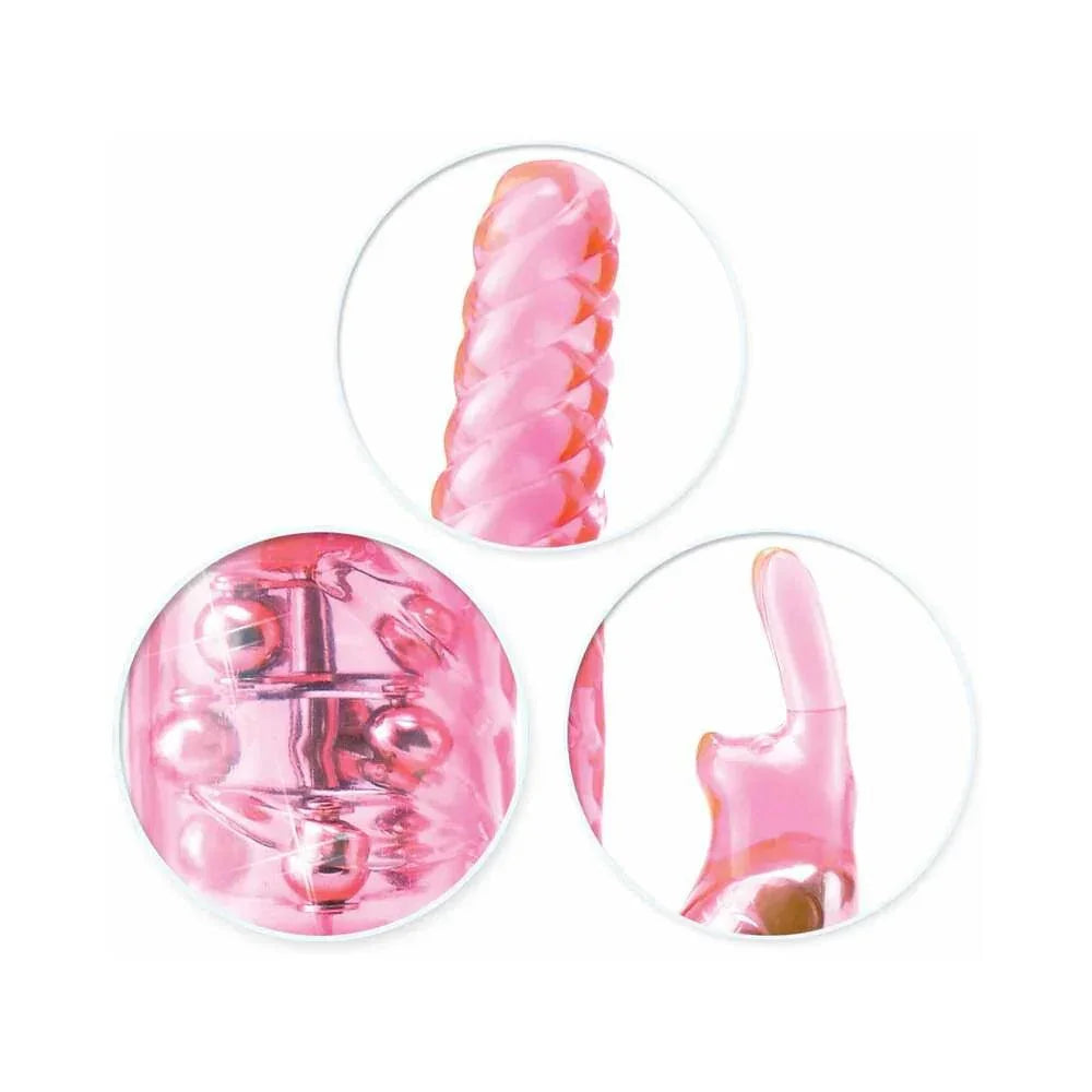 Pipedream Total Ecstasy Triple Stimulator Vibe Dual-Entry Rabbit Vibrator - Buy At Luxury Toy X - Free 3-Day Shipping