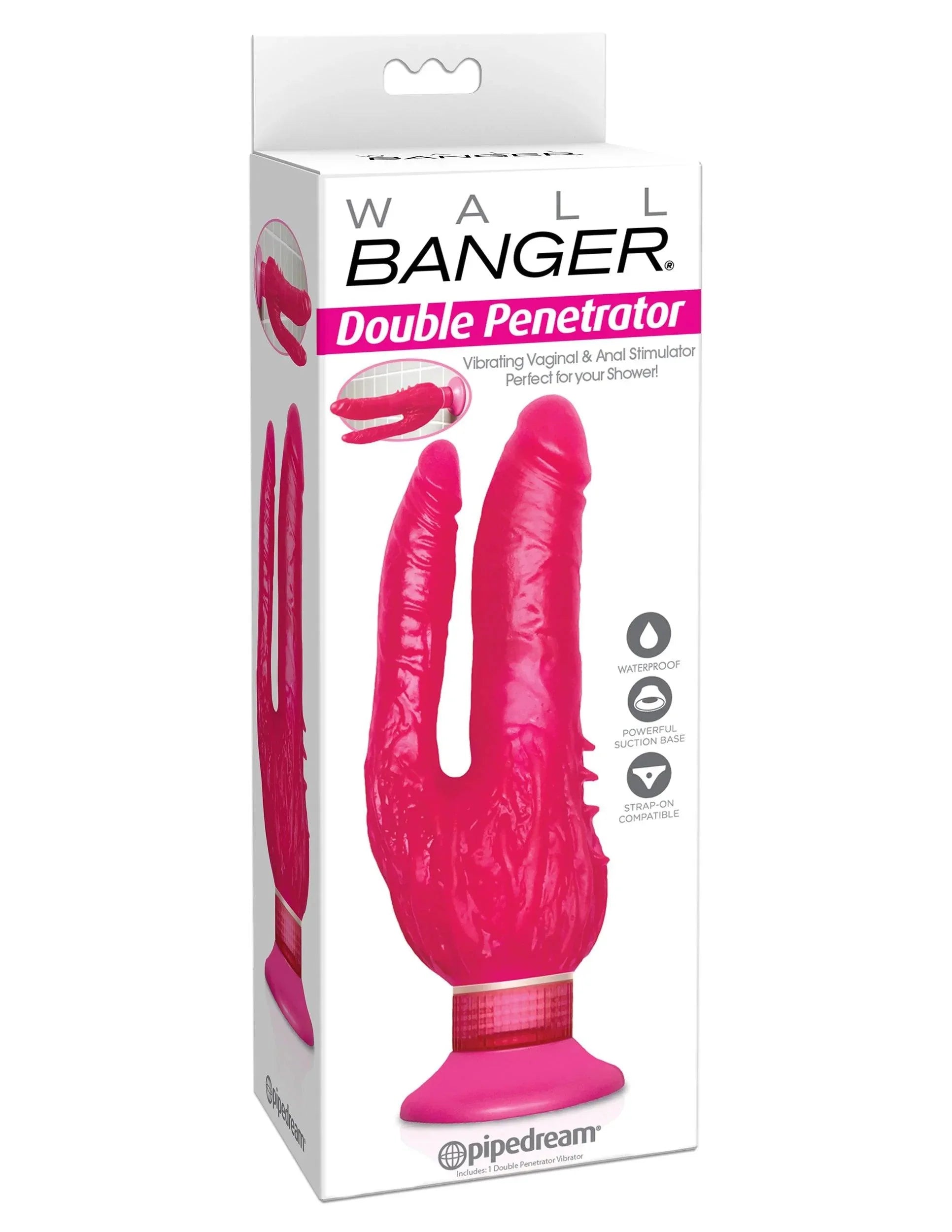 Pipedream Wall Bangers Double Penetrator Vibrating Dildo 9in - Buy At Luxury Toy X - Free 3-Day Shipping