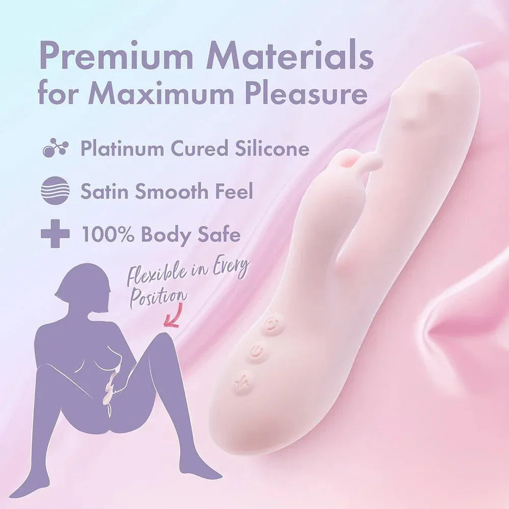 Play with Me Fairy Flutter Rechargeable Silicone Rabbit Vibrator - Buy At Luxury Toy X - Free 3-Day Shipping
