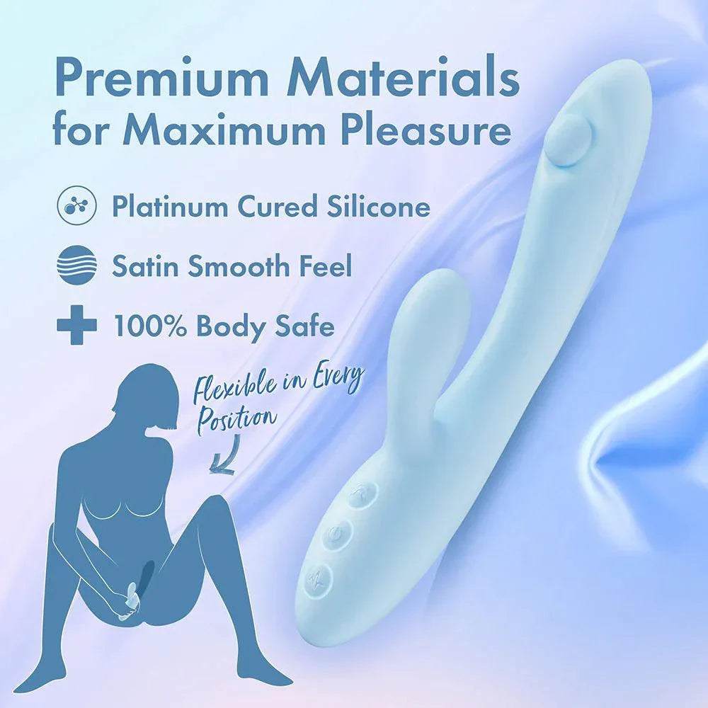 Play with Me Moondust Magic Rechargeable Silicone Rabbit Vibrator - Buy At Luxury Toy X - Free 3-Day Shipping