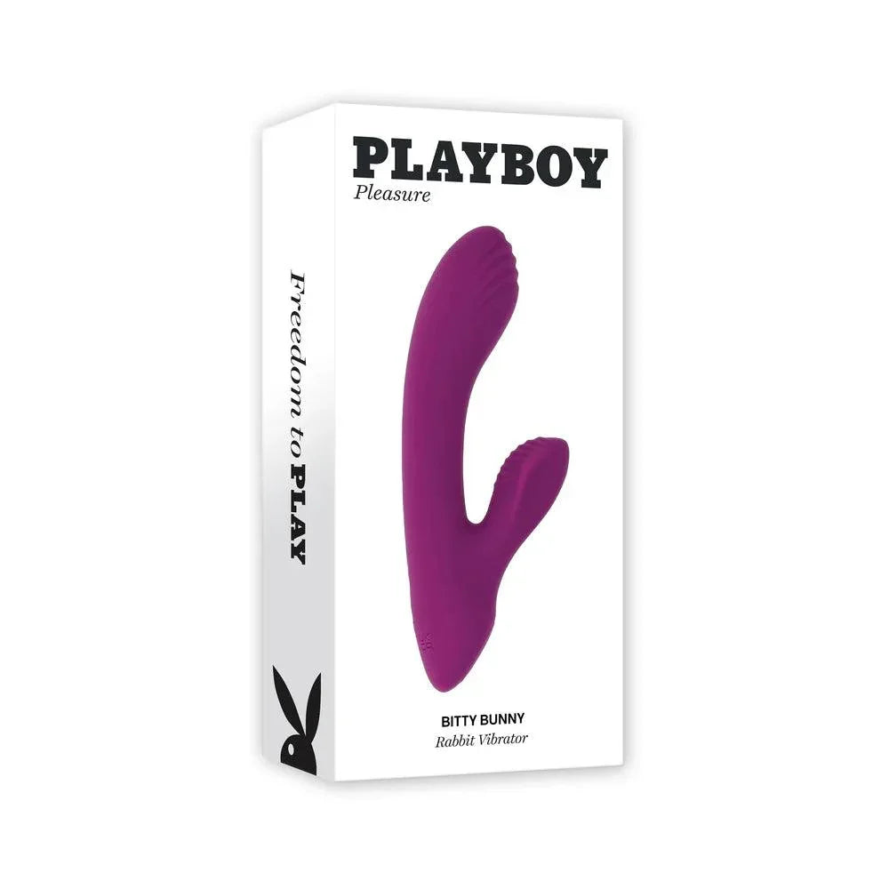 Playboy Bitty Bunny Rechargeable Silicone Mini Rabbit Vibrator - Buy At Luxury Toy X - Free 3-Day Shipping