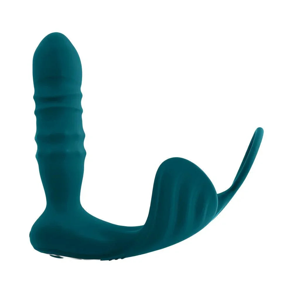 Playboy Bring It On Rechargeable Silicone Thrusting Anal Plug with Vibrating Ball Cradle - Buy At Luxury Toy X - Free 3-Day Shipping