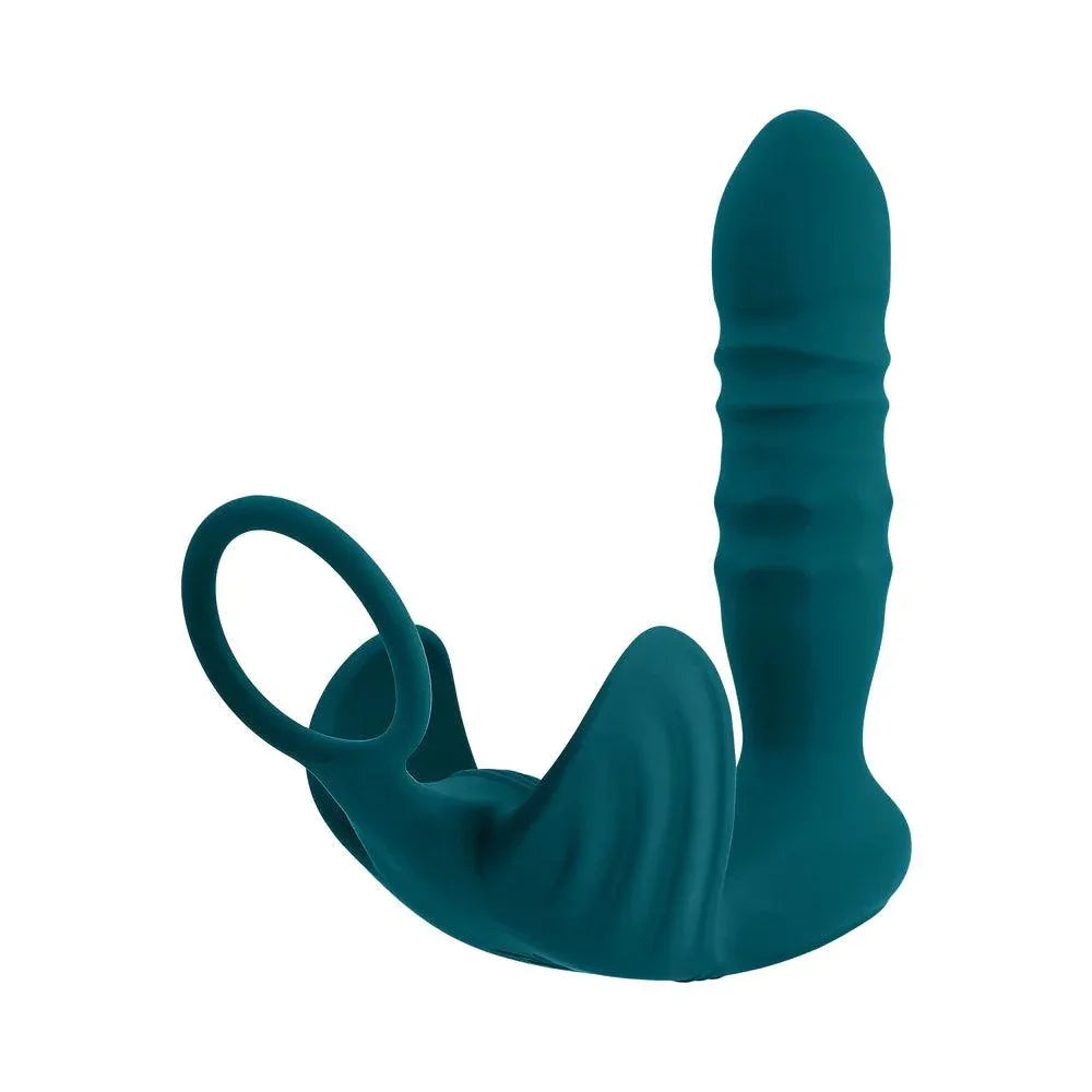 Playboy Bring It On Rechargeable Silicone Thrusting Anal Plug with Vibrating Ball Cradle - Buy At Luxury Toy X - Free 3-Day Shipping