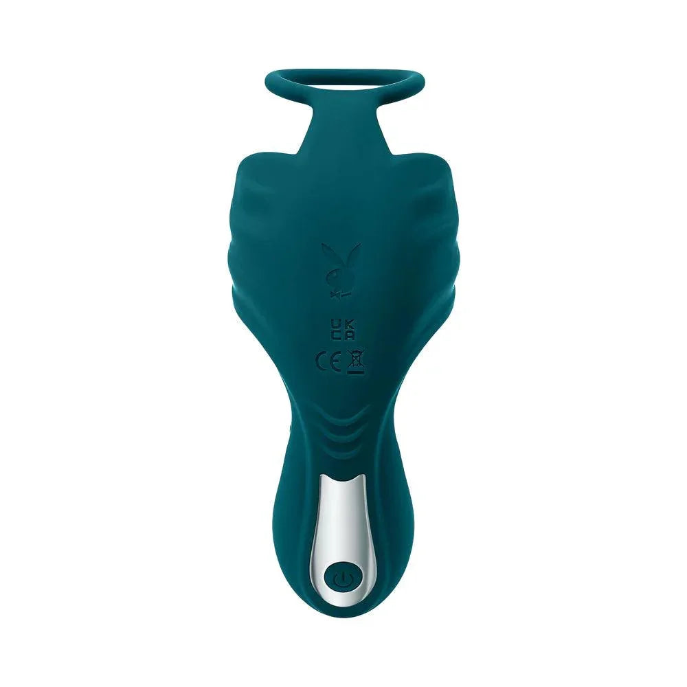 Playboy Bring It On Rechargeable Silicone Thrusting Anal Plug with Vibrating Ball Cradle - Buy At Luxury Toy X - Free 3-Day Shipping