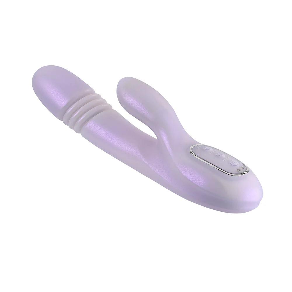 Playboy Bumping Bunny Rechargeable Thrusting Warming Silicone Dual Stimulation Vibrator - Buy At Luxury Toy X - Free 3-Day Shipping