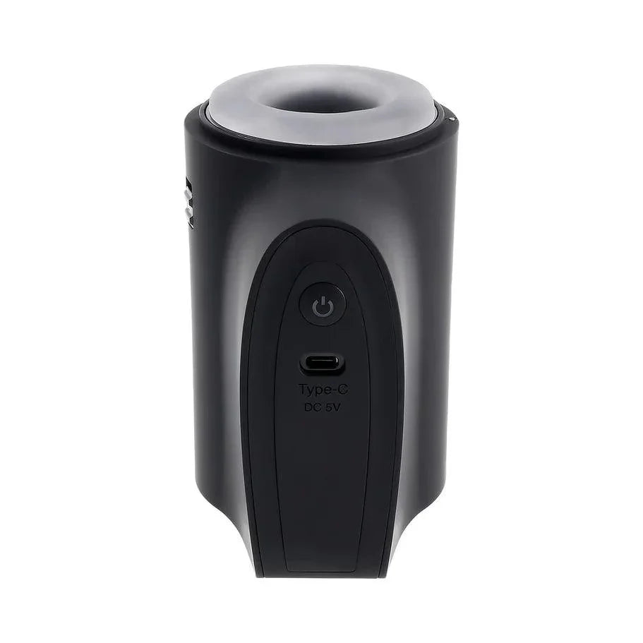 Playboy Come Along Dual End Rechargeable Masturbator - Black/Clear - Buy At Luxury Toy X - Free 3-Day Shipping