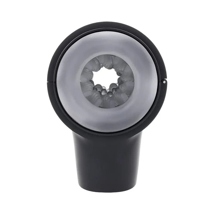 Playboy Come Along Dual End Rechargeable Masturbator - Black/Clear - Buy At Luxury Toy X - Free 3-Day Shipping