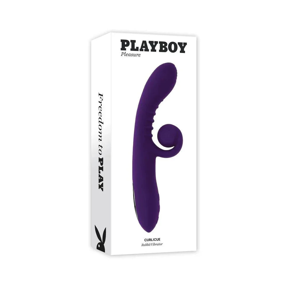 Playboy Curlicue Rechargeable Dual Stim Vibrator Silicone - Buy At Luxury Toy X - Free 3-Day Shipping