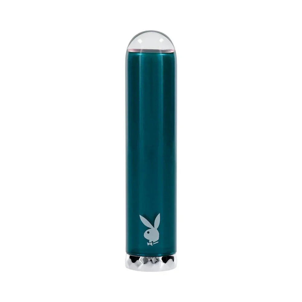 Playboy Emerald Rechargeable Vibrating Glass Mini Vibe - Buy At Luxury Toy X - Free 3-Day Shipping