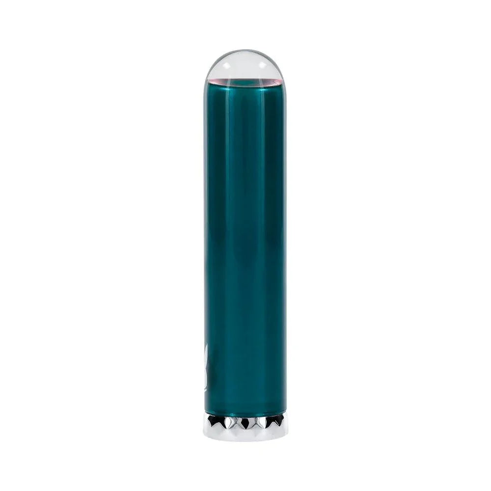 Playboy Emerald Rechargeable Vibrating Glass Mini Vibe - Buy At Luxury Toy X - Free 3-Day Shipping