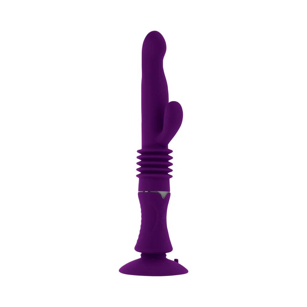 Playboy Hoppy Ending Rechargeable Silicone Thrusting Rabbit Vibrator - Buy At Luxury Toy X - Free 3-Day Shipping